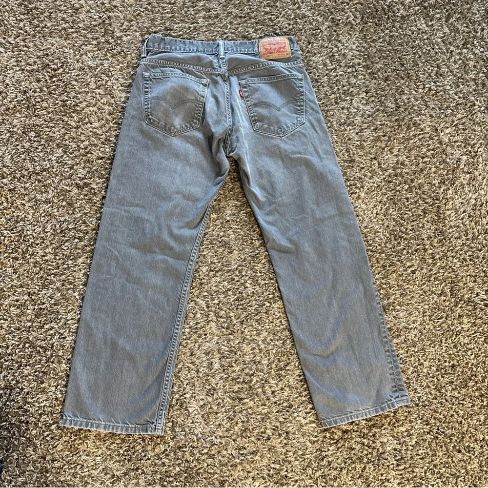 Levi's 569 Straight Jeans in Gray Denim